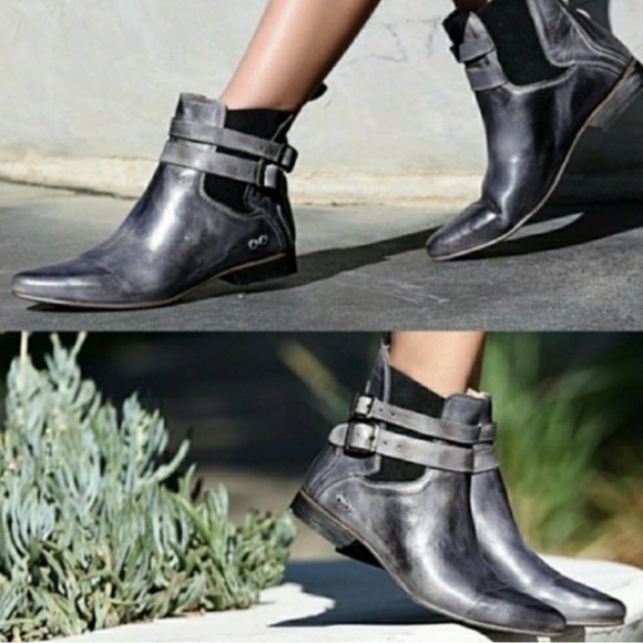 BED STU Ravine Distressed Leather Ankle Boots in Gray Size 7.5 - QUIET LUXURY!!! - Picture 13 of 13
